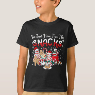 Camiseta Estou Aqui Apenas Para Os Bolos De Lanche Árvore D