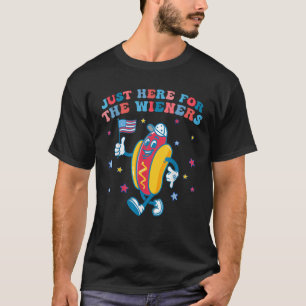 Camiseta Estou aqui apenas para os novatos, 4 de julho.