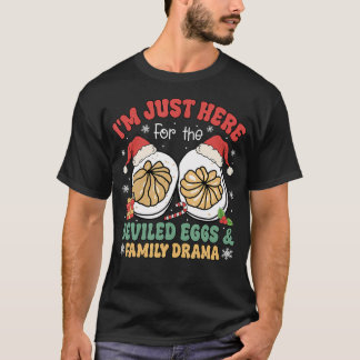 Camiseta Estou Aqui Apenas Para Os Ovos Diabólicos Drama Fa