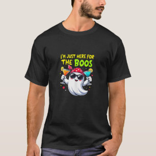 Camiseta Estou Aqui Apenas Para Os Vaias Gráfico Engraçado 