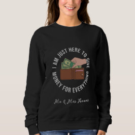 Camiseta Estou Aqui Apenas para Pagar por Tudo O Definitivo