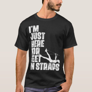 Camiseta ESTOU Aqui Apenas Para Pés Em Tiras Fitness Pilate
