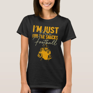 Camiseta Estou aqui apenas pelos lanches futebol - Fantasia