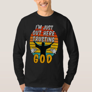 Camiseta Estou Aqui Confiando em Deus 1