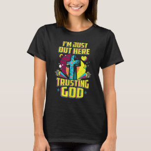 Camiseta Estou aqui confiando em Deus, Christian Faith Jes