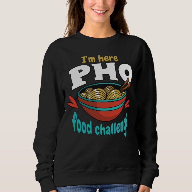 Camiseta Estou Aqui Desafio de Comida Pho Desafio Comida Co (Frente)