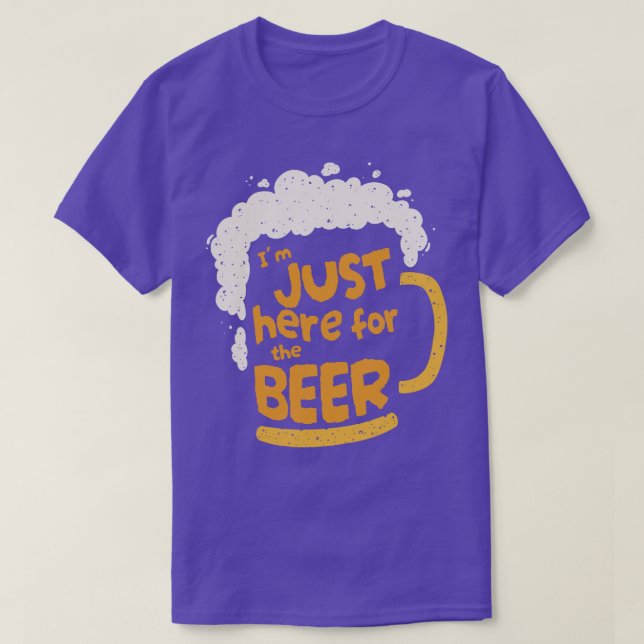 Camiseta Estou Aqui Para A Cerveja (Frente do Design)