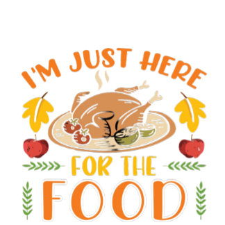 Camiseta estou aqui para a comida