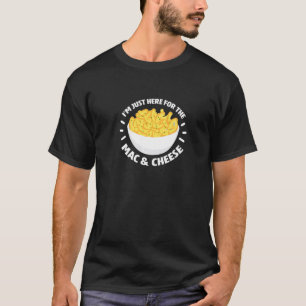 Camiseta Estou Aqui Para A Comida M Do Mac E Do Queijo Vegg