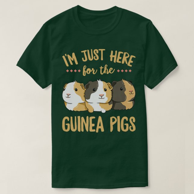 Camiseta Estou aqui para a Design de cobaias de uma Gui (Frente do Design)