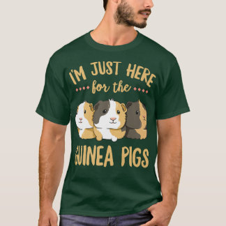Camiseta Estou aqui para a Design de cobaias de uma Gui