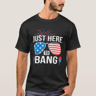 Camiseta Estou Aqui Para Bang 4 De Julho, Bandeira American