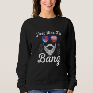 Camiseta Estou Aqui Para Bang 4 De Julho, Óculos De Sol Usa