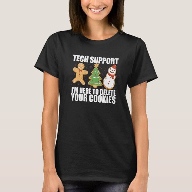 Camiseta ESTOU AQUI PARA EXCLUIR SEU Cod de desenvolvedores (Frente)