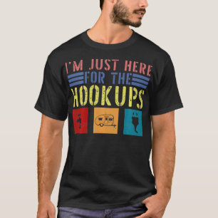 Camiseta Estou Aqui Para O Acampador De RV Do Acampamento E
