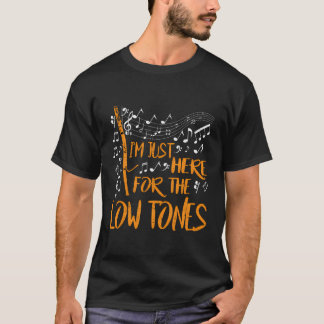 Camiseta Estou Aqui Para O Bassonista De Baixo Tom
