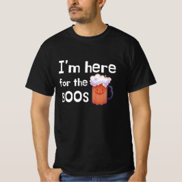 Camiseta Estou aqui para o Bebendo de Boos Engraçado Hallow