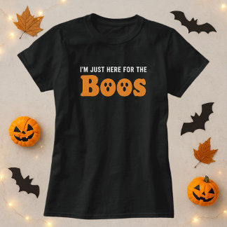 Camiseta Estou aqui para o BOLO Divertido Halloween Ghost P