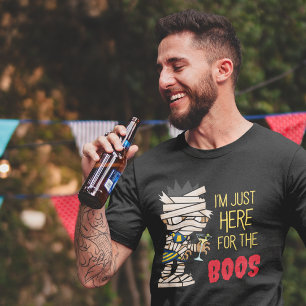 Camiseta "Estou aqui para o BOLO" Engraçado Mummy Halloween