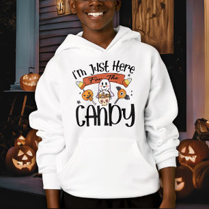 Camiseta Estou aqui para o Dia das Bruxas Doces