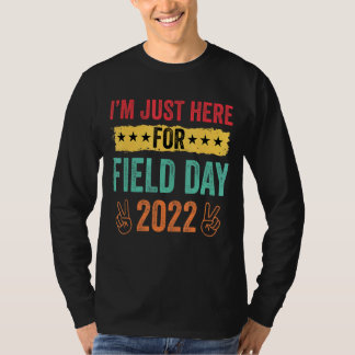 Camiseta Estou aqui para o dia de campo 2022.