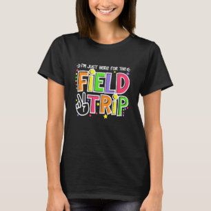 Camiseta Estou Aqui Para O Dia De Excursão Do Zoológico Esq