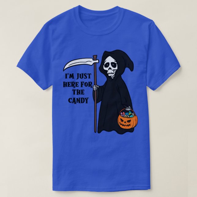 Camiseta Estou aqui para o doce (Frente do Design)