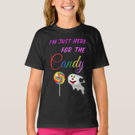 Camiseta Estou aqui para o doce - Rainbow Lollipop