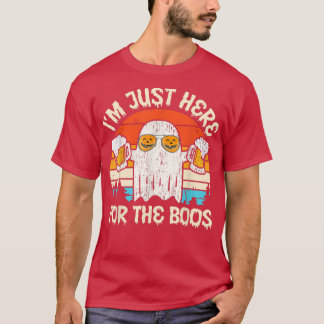 Camiseta Estou Aqui Para O Halloween Da Cerveja Do Retro Bo