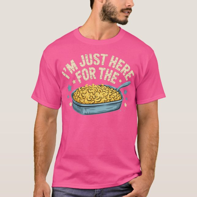 Camiseta Estou aqui para o Mac e o Queijo (Frente)