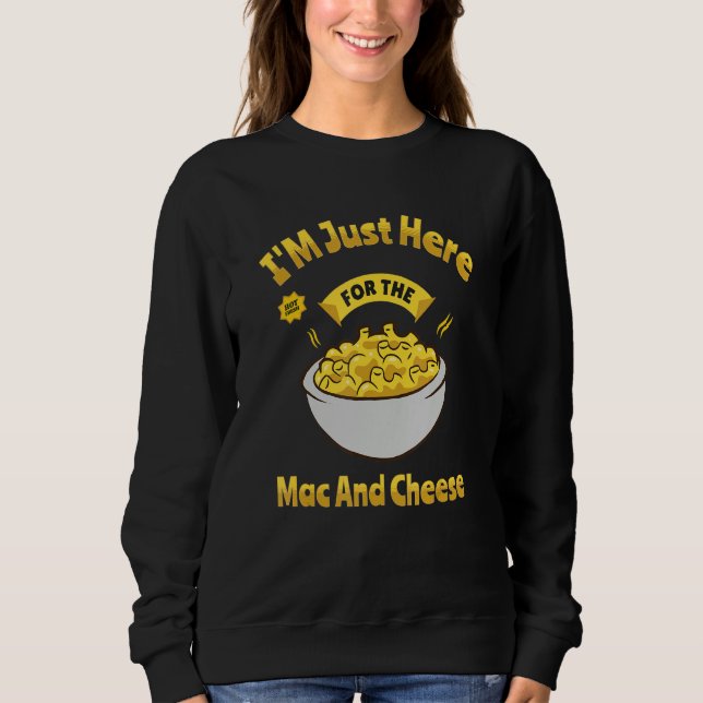 Camiseta Estou aqui para o Mac Mac Mac do Macaroni Mac do M (Frente)