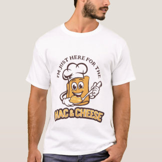 Camiseta Estou aqui para o Mac-N-Cheese