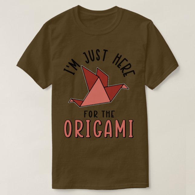 Camiseta Estou Aqui Para O Origami1 (Frente do Design)