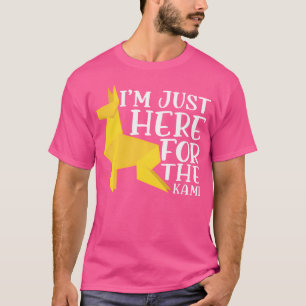 Camiseta Estou Aqui Para O Papel Kami Dobrando Origami Lo