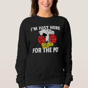 Camiseta Estou Aqui Para O Pote Poker Texas Me Segurem