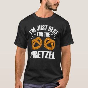 Camiseta Estou aqui para o Pretzel Funny Prezel Fun Pun