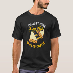 Camiseta Estou aqui para o sanduíche Engraçado de Queijo