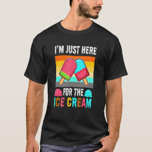 Camiseta Estou aqui para o sorvete 1