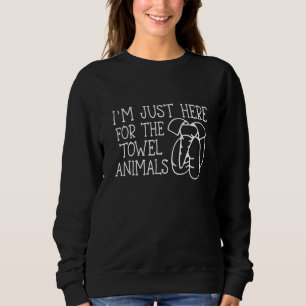 Camiseta Estou aqui para os animais de toalha