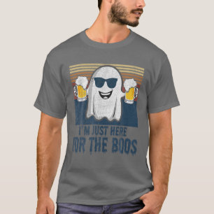 Camiseta Estou aqui para os bichinhos do Funny Pun para Boo