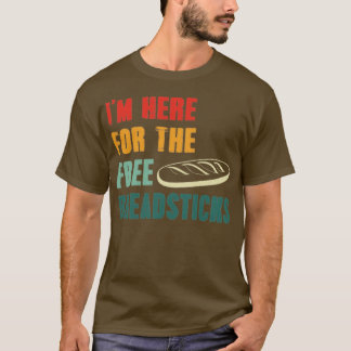 Camiseta Estou Aqui Para Os Pentes De Pão Gratuitos