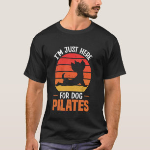Camiseta Estou Aqui Para Pilates Canino Amante Divertido De