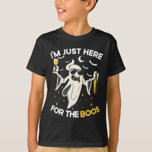 Camiseta Estou aqui pela cerveja Dia de as Bruxas engraçado