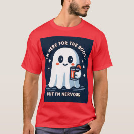 Camiseta Estou aqui pelo Boos, mas estou nervoso