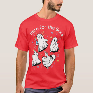 Camiseta Estou aqui pelo Dia de as Bruxas engraçado Boos Fa