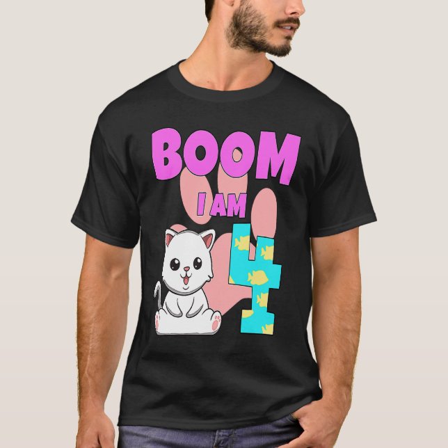 Camiseta Estou Aqui Pelo Gato (Frente)