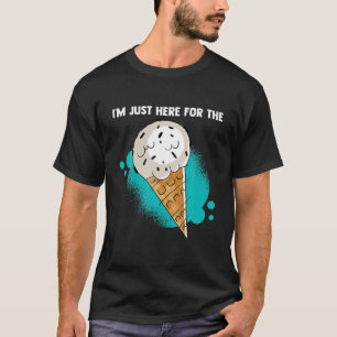 Camiseta Estou aqui pelo Sorvete Vanilla Soft Serve