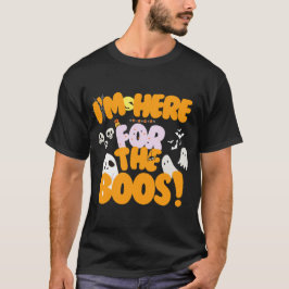 Camiseta Estou aqui pelos Boos! Ghost Cute Halloween