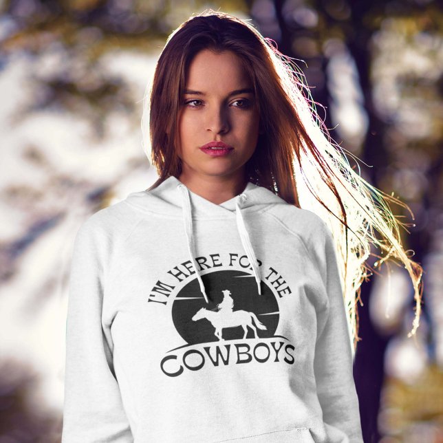 Camiseta Estou aqui pelos cowboys (Criador carregado)