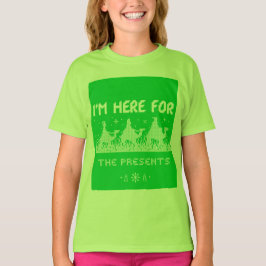 Camiseta Estou aqui pelos presentes